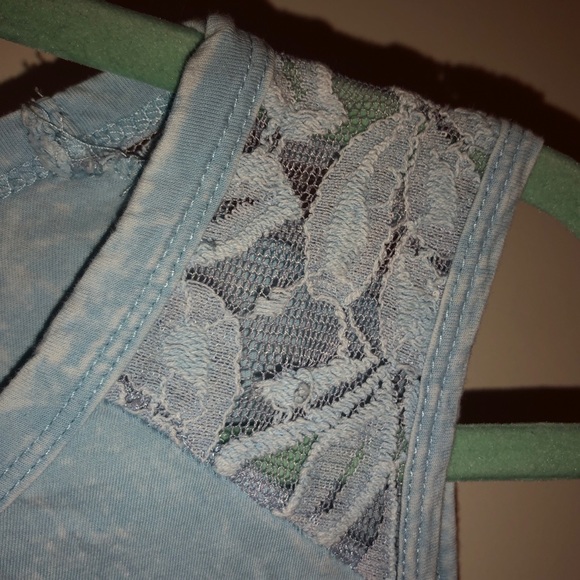 Light Blue Graphic American Age Tank Top - Picture 3 of 4